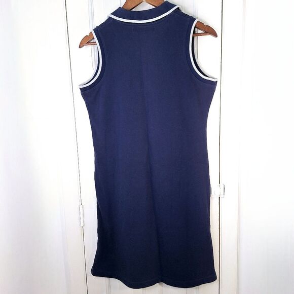 Carolyn Taylor Navy Blue Sleeveless Mini Polo Tennis Dress Vintage Retro Sz S - Picture 5 of 11